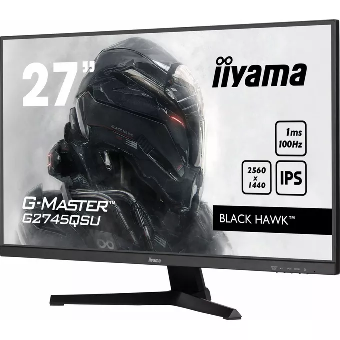 IIYAMA Monitor 27 cali G2745QSU-B2,IPS,QHD,100Hz,1ms,2xUSB,300cd