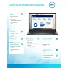 Dell Laptop Dell Pro 14 Premium PA14250 Win11Pro Ultra 7 266V/16GB/512GB SSD G4/14.0 FHD+/Arc/FgrPr/Cams&amp;Mic/WLAN+BT/BcklKb/3C/vPro/3YPS Magnesium