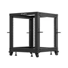 Lanberg Open rack 19&quot; 12U 600x600-1100 regulowany czarny