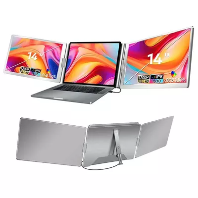 Extralink Przenośne monitory do laptopa Smart Life S688 14'', 2 monitory  IPS,1920x1200