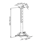 ART UCHWYT sufitowy 40-62cm DO PROJEKTORA 15kg P-102 uniwersalny pełna regulacja