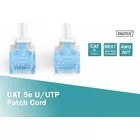 Digitus Patch cord U/UTP kat.5e PVC 1m Biały