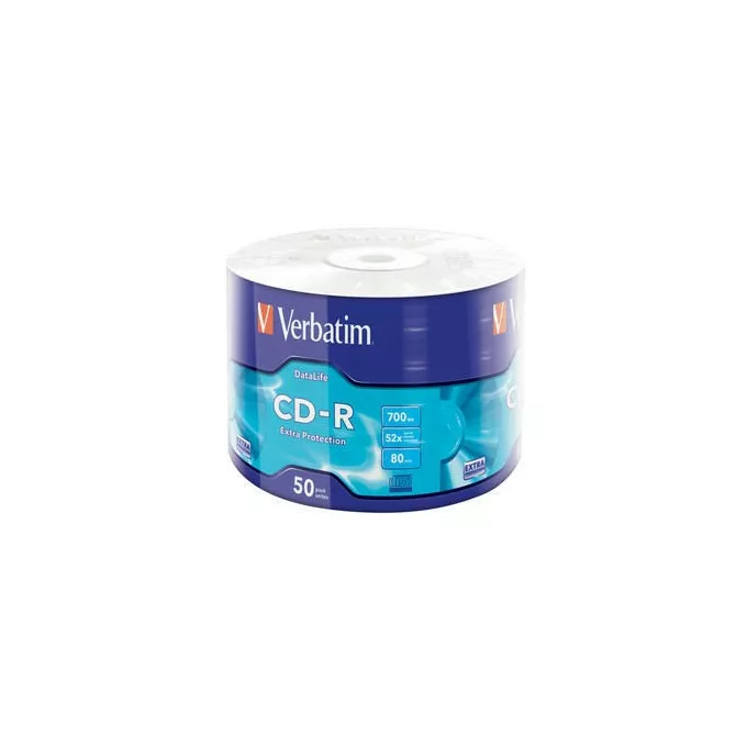 Verbatim CD-R 52x 700MB 50P SP Extra Protection Wrap 43787