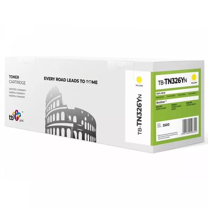 TB Print Toner do Brother TN326Y YE 100% nowy TB-TN326YN