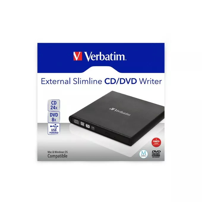 Verbatim Nagrywarka DVD-RW USB 2.0 zewnętrzna