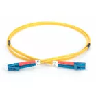 Digitus Patchcord FO SM 09/125 OS2 LC-LC duplex 1m Żółty