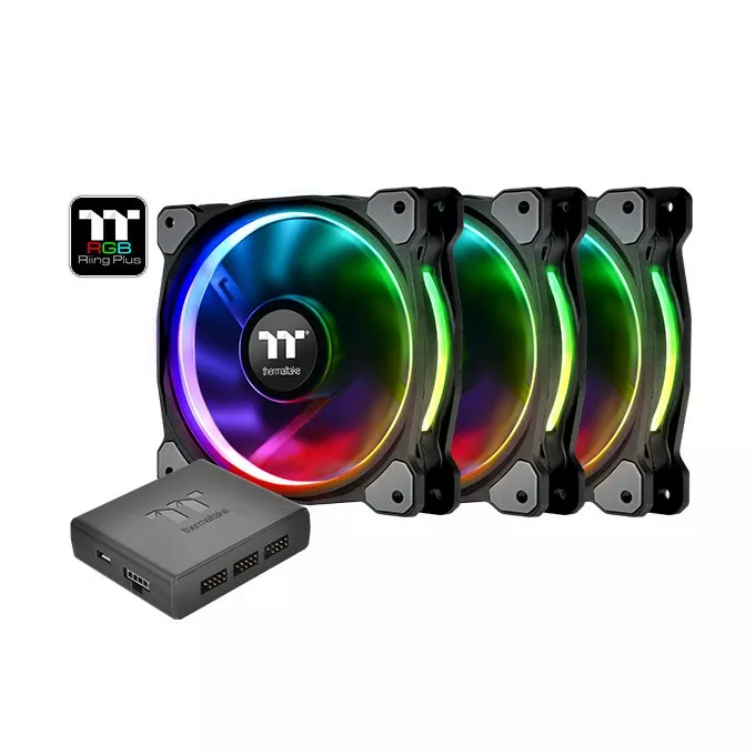 Thermaltake Riing 12 RGB Plus TT Premium Edition 3 Pack (3x120mm, 500-1500 RPM)