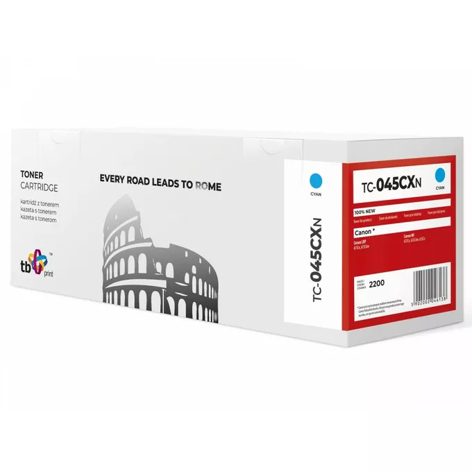 TB Print Toner do Canon LBP 610C 045H TC-045CXN CY 100% nowy