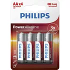 Philips Baterie Power Alkaline AA 4szt. blister