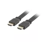 Lanberg Kabel HDMI-HDMI v2.0 1.8m czarny płaski 4K 60Hz, pełna miedź