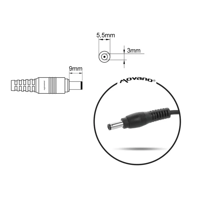 ładowarka/zasilacz 19v 3.16a (5.5x3.0 pin) - samsung