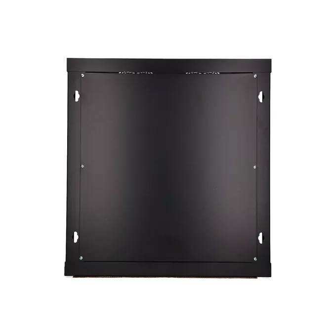 Extralink Szafka wisząca rack 12U 600x450 czarna szklane drzwi