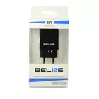 Beline Ładowarka sieciowa 1xUSB 1A czarna