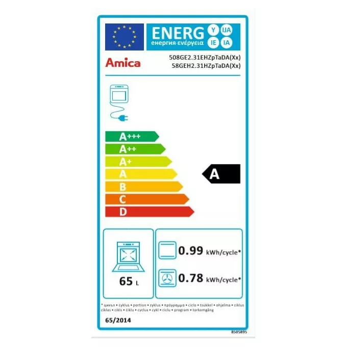 Amica Kuchnia gazowo-elektryczna 58GEH2.31HZpTaDA(Xx)