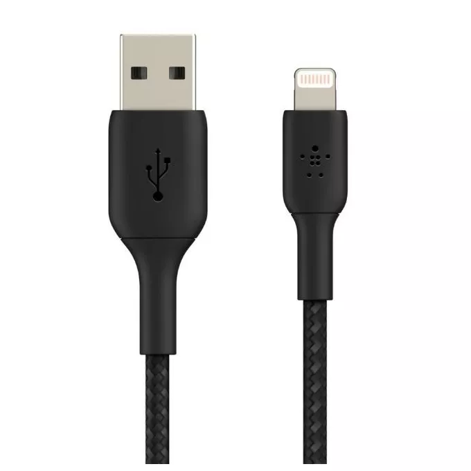 Belkin Kabel Braided USB- Lightning 1m czarny