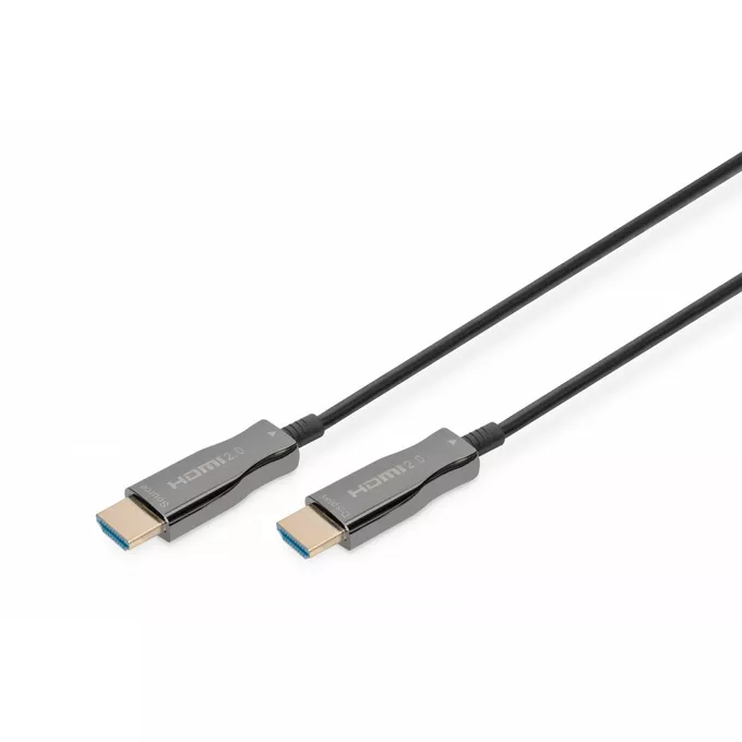 Digitus Kabel połączeniowy hybrydowy AOC HDMI 2.0 Premium HighSpeed 4K/60Hz UHD HDMI A/HDMI A M/M czarny 15m