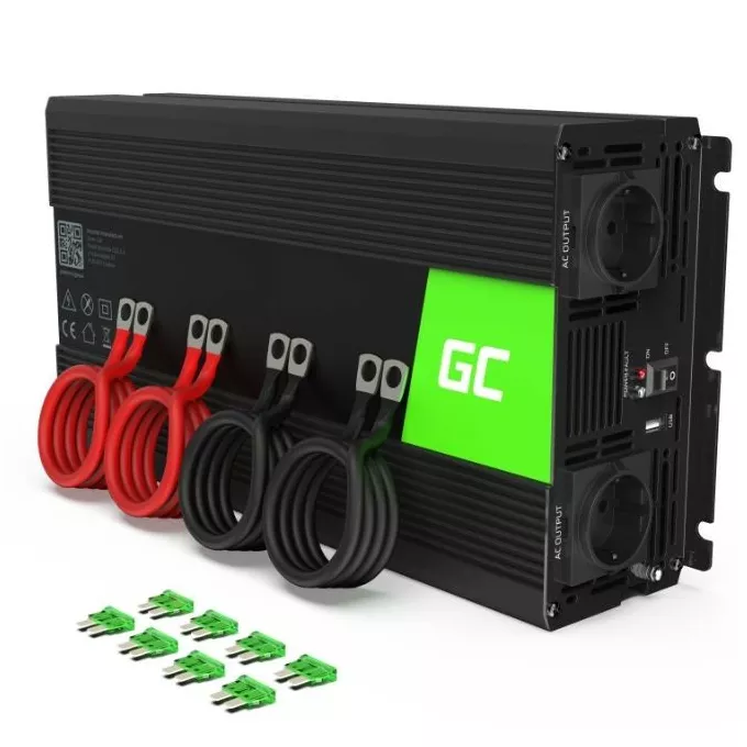 Green Cell Przetwornica 12V/230V 2000W/4000W Mod sinus