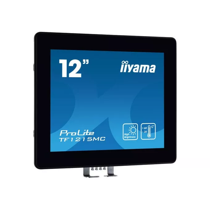 IIYAMA Monitor TF1215MC-B1 12cali IPS, HDMI, DP, VGA, IP65, poj.10pkt, 450cd/m2