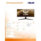 Asus Monitor 34 cale VG34VQL1B UWQHD 21:9 1500R 165Hz 1MS HDMIx2 DPx2 USB3.1x4 Głośnik PBP PIP