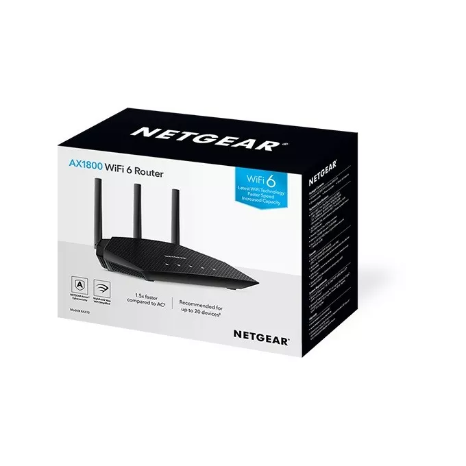 Netgear Router RAX10 WiFi AX1800 1WAN 4LAN