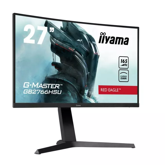 IIYAMA Monitor 27 cali GB2766HSU-B1 VA,165HZ,1500R,1MS,DP,HDMIx2,USB,FreeSyn