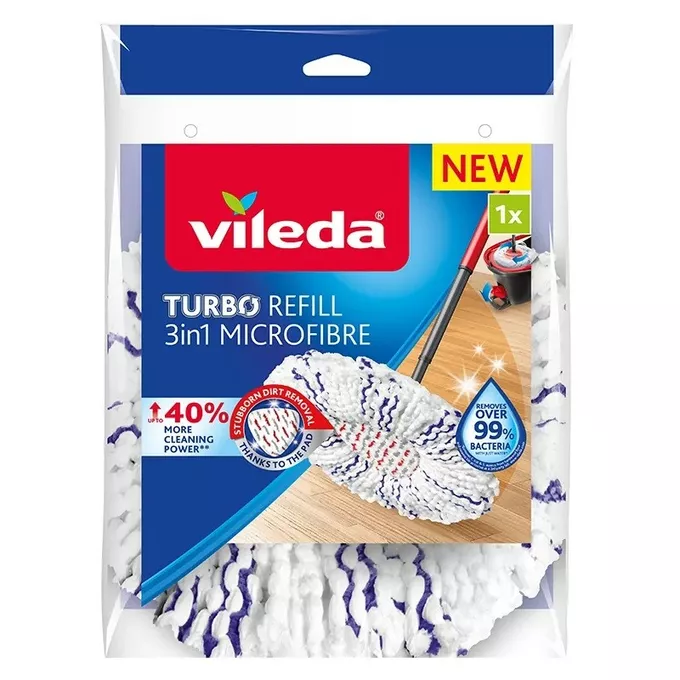 Vileda Wkład do mopa obrotowego Turbo 3w1 Microfibre