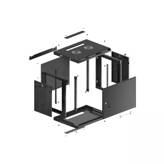 Lanberg Szafa wisząca 19 9U 600x450 cz WF01-6409-00B