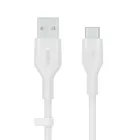 Belkin Kabel BoostCharge USB-A do USB-C silikonowy 1m, biały