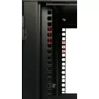 Extralink Szafka wisząca rack 12U 600x600 czarna dwusekcyjna