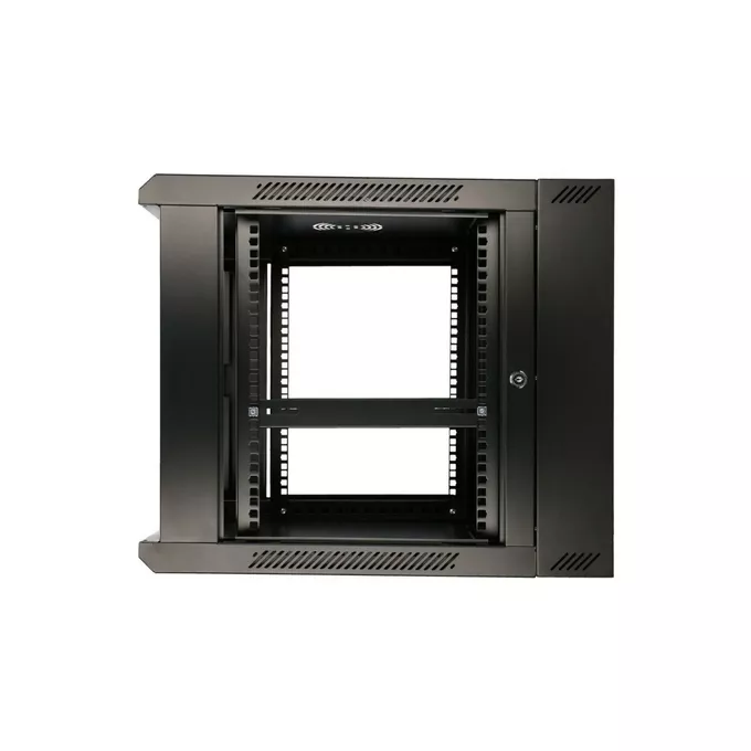 Extralink Szafka wisząca rack 12U 600x600 czarna dwusekcyjna