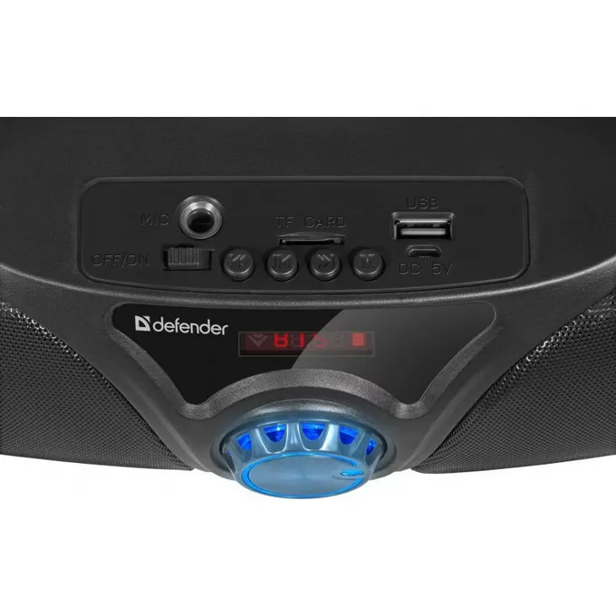 Defender Głośnik Bluetooth Beatbox 10W BT/FM/USB/TF/AUX Kolorowe podświetlenie