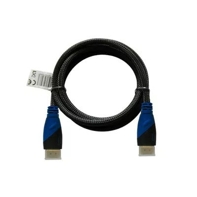 Savio Kabel HDMI (M) 2m, oplot nylonowy, złote końcówki, v1.4 high speed, ethernet/3D, CL-48