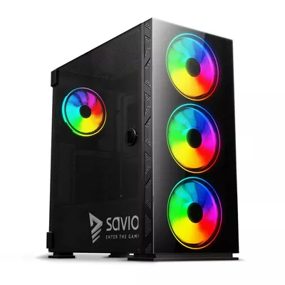 Savio Obudowa Prime X1, ARGB, Glass