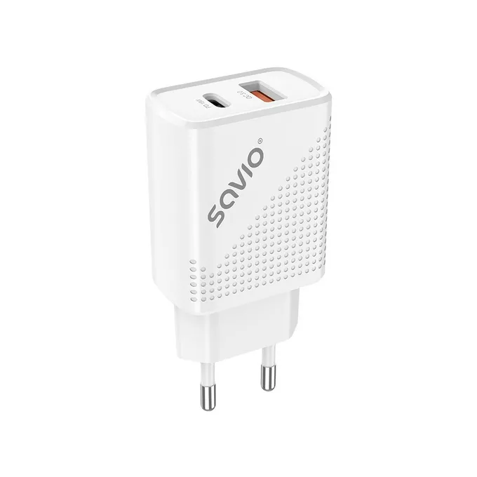 Savio Ładowarka sieciowa USB Quick Charge, Power Delivery 3.0, 18W, LA-04