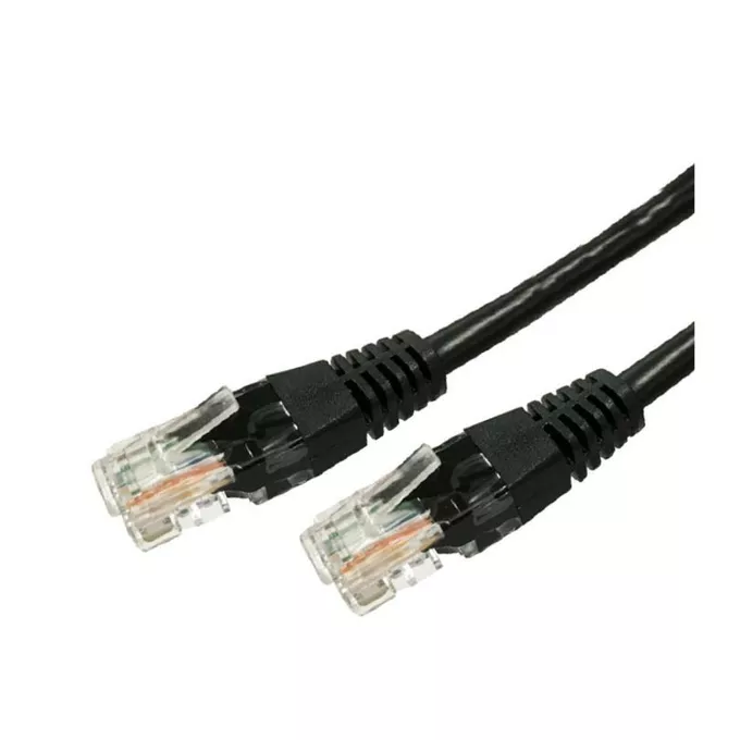 TB Kabel Patchcord kat.5e RJ45 UTP 0,5m. czarny - paczka 10 sztuk