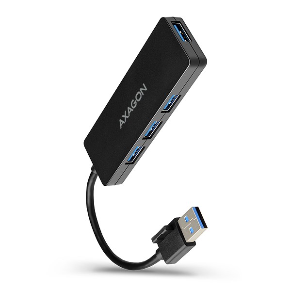 AXAGON HUE-G1A Hub 4-portowy USB 3.2 Gen 1 SLIM, kabel Type-A 14cm