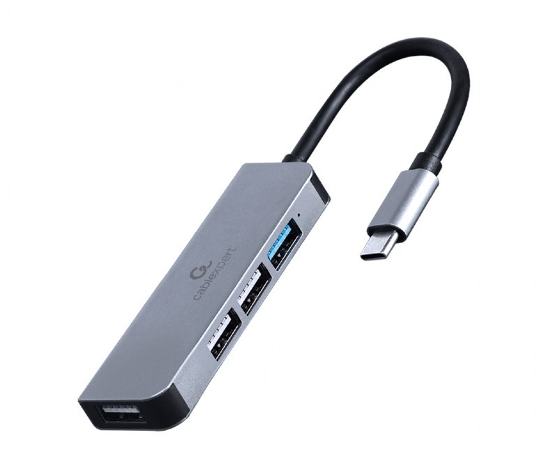 Gembird Hub 4-portowy USB-C, 3xUSB 2.0, USB 3.1