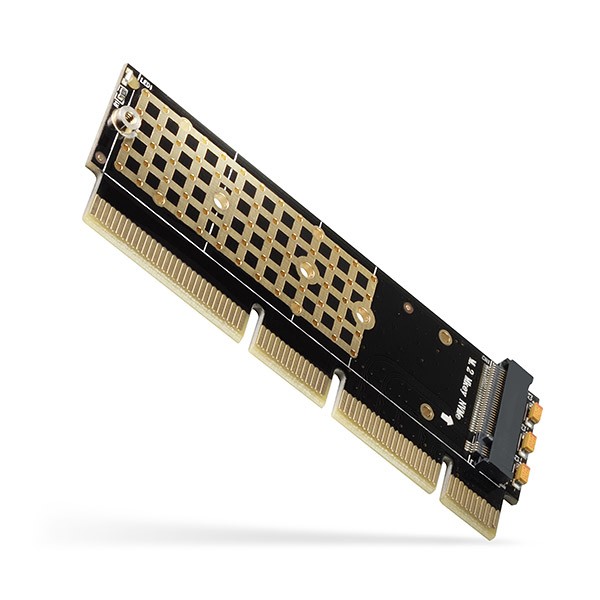 AXAGON PCEM2-1U Adapter wewnętrzny PCIe x16/x8/x4, M.2 NVMe M-key slot, 1U