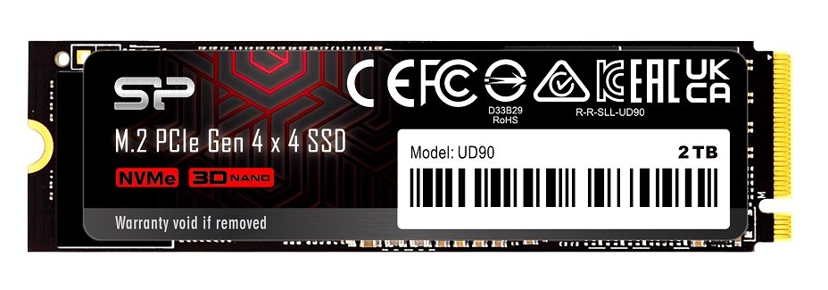 Silicon Power Dysk SSD UD90 2TB PCIe M.2 2280 NVMe Gen 4x4 5000/4800 MB/s