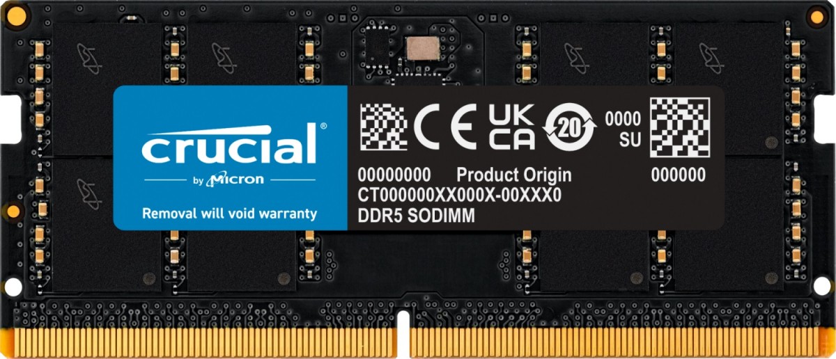 Crucial Pamięć do notebooka DDR5 SODIMM 48GB/5600 CL46 (16Gbit)