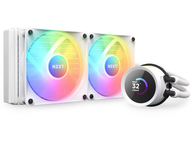 NZXT Chłodzenie wodne Kraken 240 RGB LCD Białe