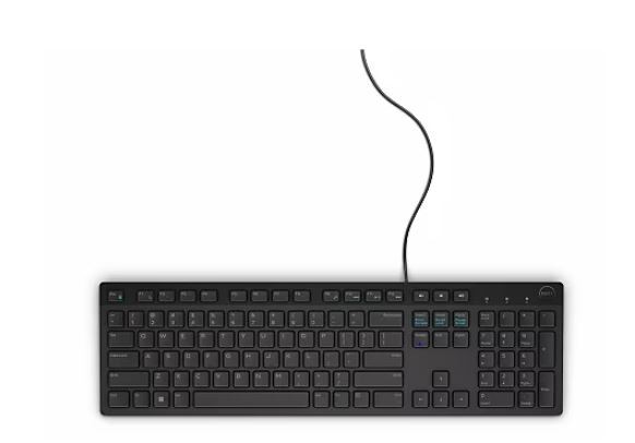 Dell Klawiatura multimedialna KB216 US International (QWERTY) - czarna (RTL BOX)