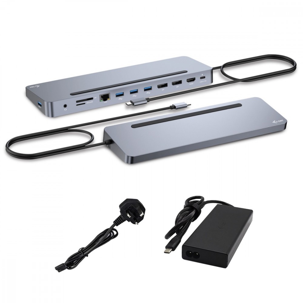 i-tec Stacja dokująca USB-C Metal Ergonomic 4K 3x Display Docking Station PD 100W