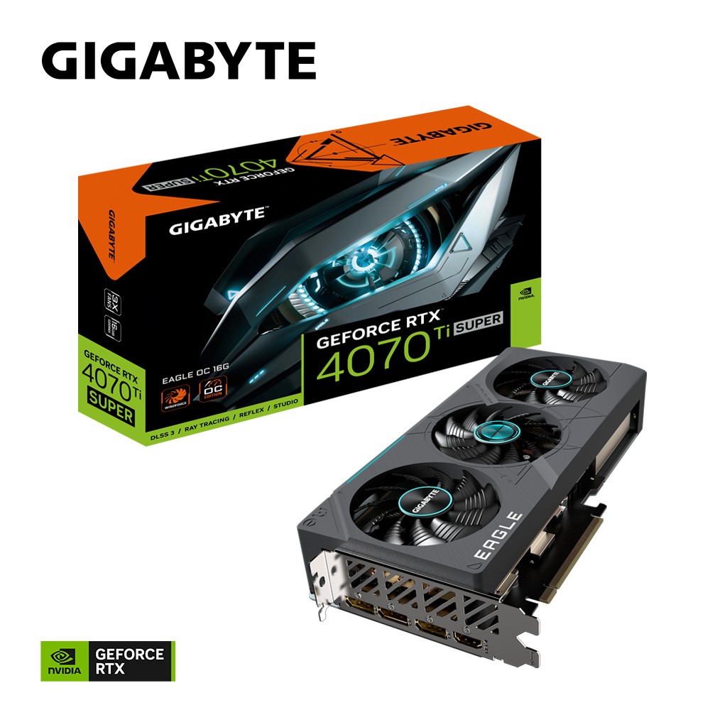 Gigabyte Karta graficzna RTX 4070 Ti SUPER EAGLE OC 16G GDDR6X 256bit 3DP