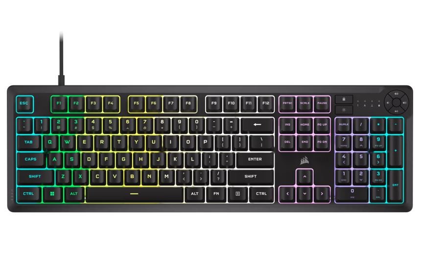 Corsair Klawiatura mechaniczna K55 Core RGB czarna