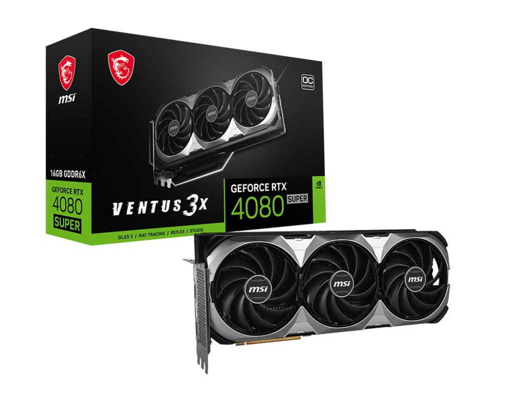 MSI Karta graficzna GeForce RTX 4080 SUPER 16GB VENTUS 3X OC GDDR6X 256bit