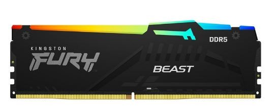 Kingston Pamięć DDR5 Fury Beast RGB 16GB(1*16GB)/6000 CL30 EXPO czarna