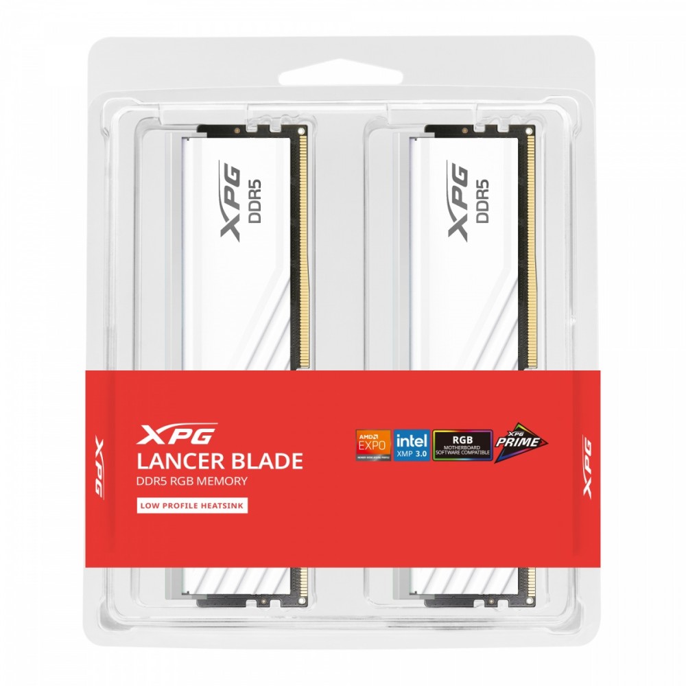 Adata Pamięć XPG Lancer Blade DDR5 6000 32GB 2x16 CL30 RGB biała