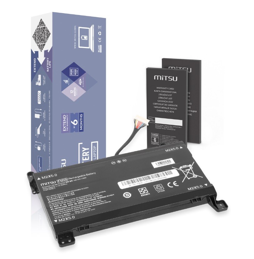 Mitsu Bateria FM08 TPN-Q195 do HP Omen 17-AN 12 PIN 5972 mAh (86 Wh) 14.4V (14.8V)