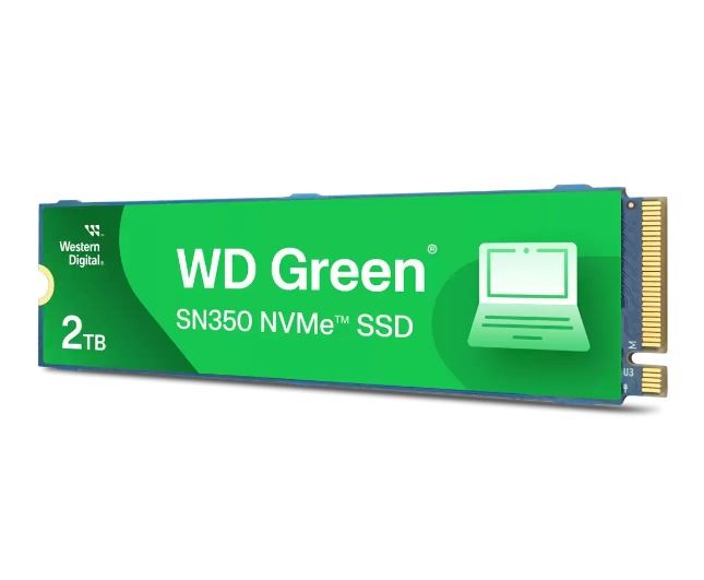 Western Digital Dysk SSD Green 2TB M.2 2280 SN350 NVMe PCIe